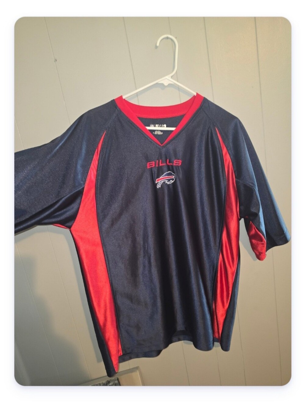 Buffalo Bills Navy & Red Short Sleeve Jersey